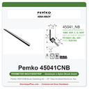 Pemko 45041CNB Brush Gasketing Kit — 45° Clear Anodized Aluminum, Nylon Brush, 3'0×7'0