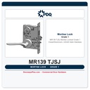 PDQ MR139 TJSJ Mortise Lockset – Grade 1 Closet/Storeroom, US32D Satin Stainless