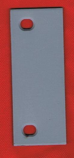 Don-Jo HF-45 Hinge Filler Plate 4-1/2" Square Edge Grey Primer Steel