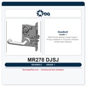 PDQ MR278 DJSJ Mortise Lockset – Grade 1 Privacy Deadbolt w/ Occupancy Indicator, US32D Satin Stainless