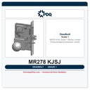 PDQ MR278 KJSJ Grade 1 Mortise Lockset – Privacy/Deadbolt w/Indicator, US32D