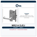 PDQ MR214 DJEJ Grade 1 Double Cylinder Mortise Deadbolt with Dummy Trim, US32D Satin Stainless