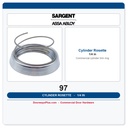 Sargent 97 Cylinder Rosette Trim Ring – 1/4" Commercial