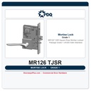 PDQ MR126 TJSR Square Rose Mortise Lockset | Passage | Grade 1 | US32D Satin Stainless