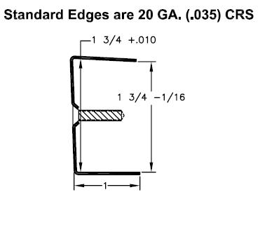 All Metal Stamping 206 83 1/4 inch Door Edging