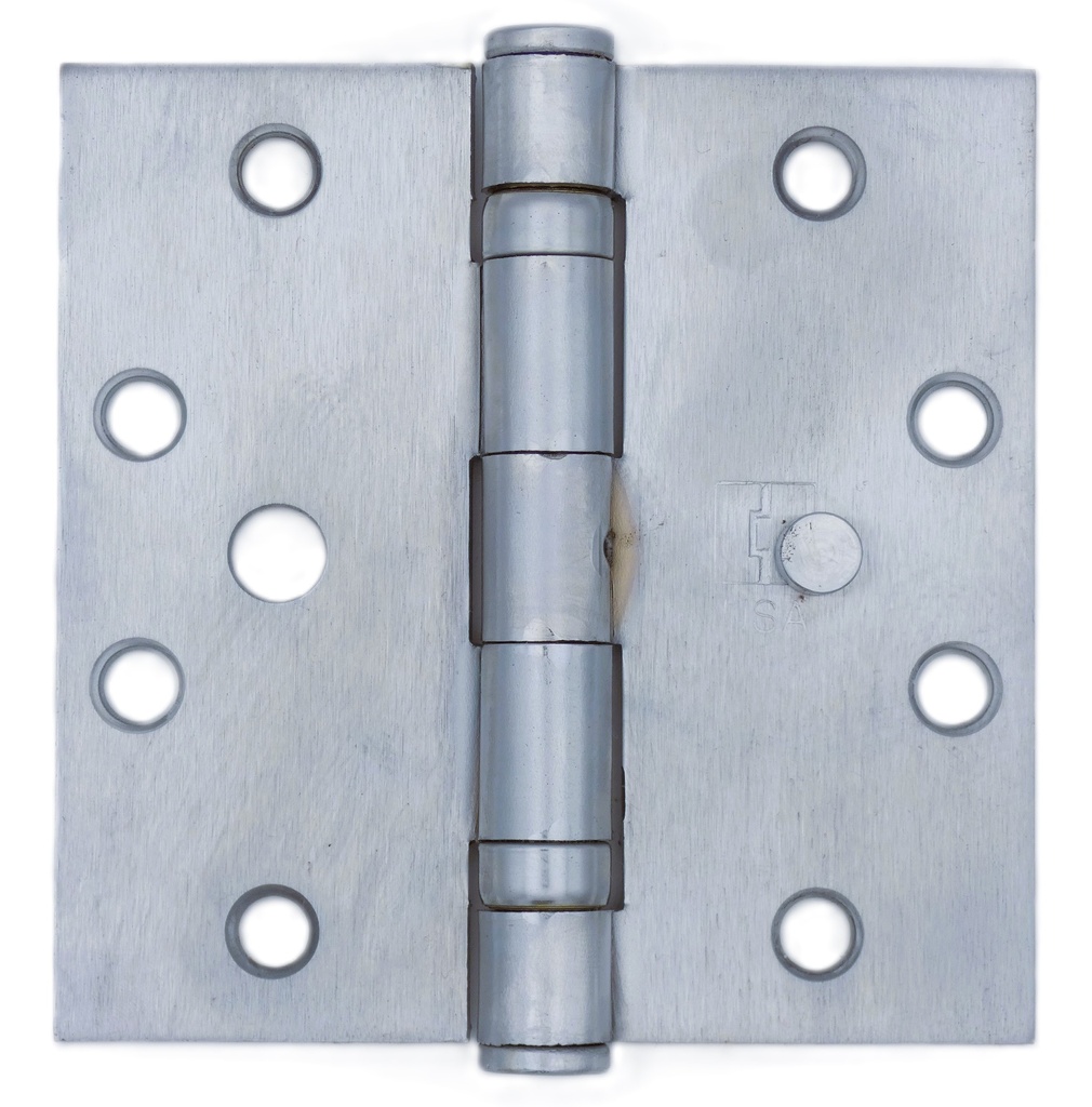 Hager BB1279 NRP SH 4-1/2" x 4-1/2" Ball Bearing Security Hinge – US26D Satin Chrome