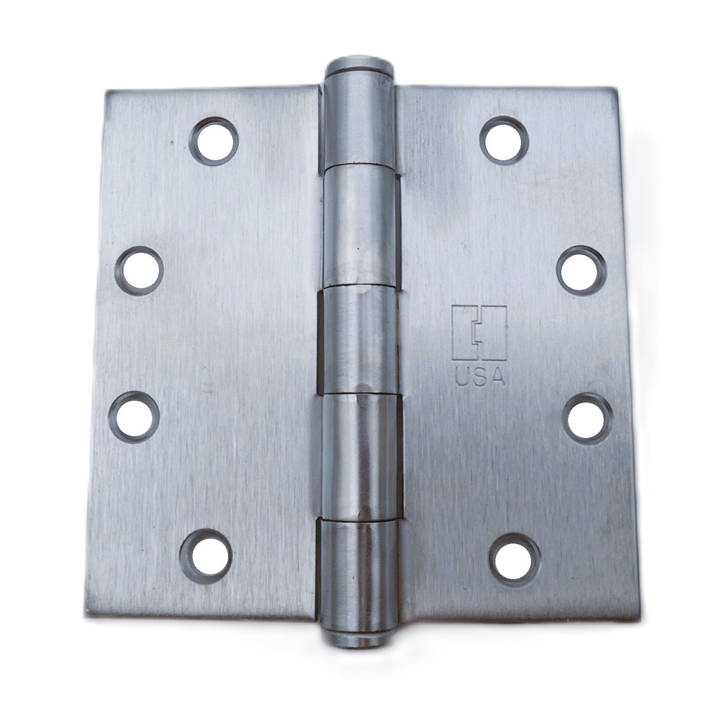 Hager 1279 4-1/2" x 4-1/2" Full Mortise Plain Bearing Hinge, 5-Knuckle Steel