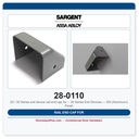 Sargent 28-0110 Rail End Cap for 30 Series Exit Devices — EN (Aluminum) Finish