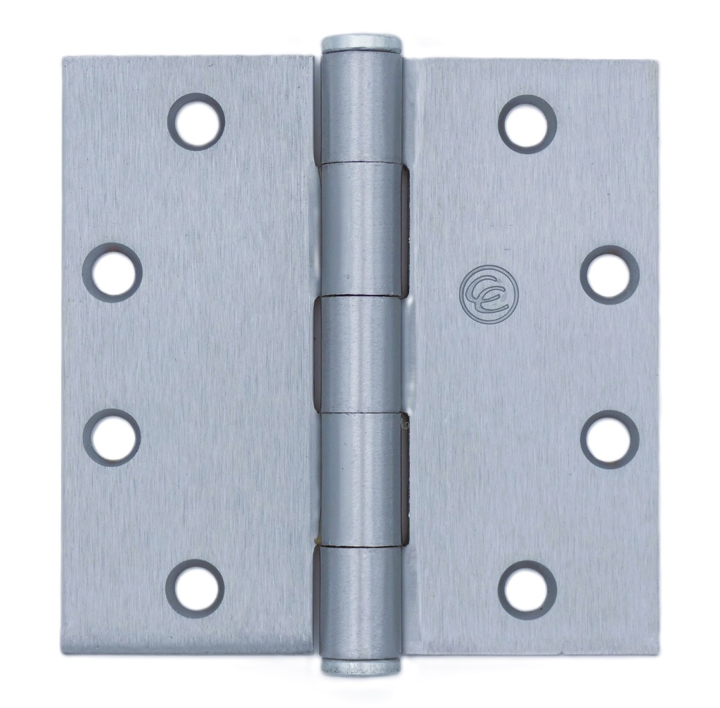 Hager EC1100 4-1/2" x 4-1/2" Full Mortise Plain Bearing Hinge – 5-Knuckle Steel