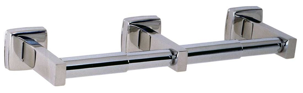 Bobrick B-76867 Double Roll Toilet Paper Dispenser – Surface Mounted Satin Stainless Steel
