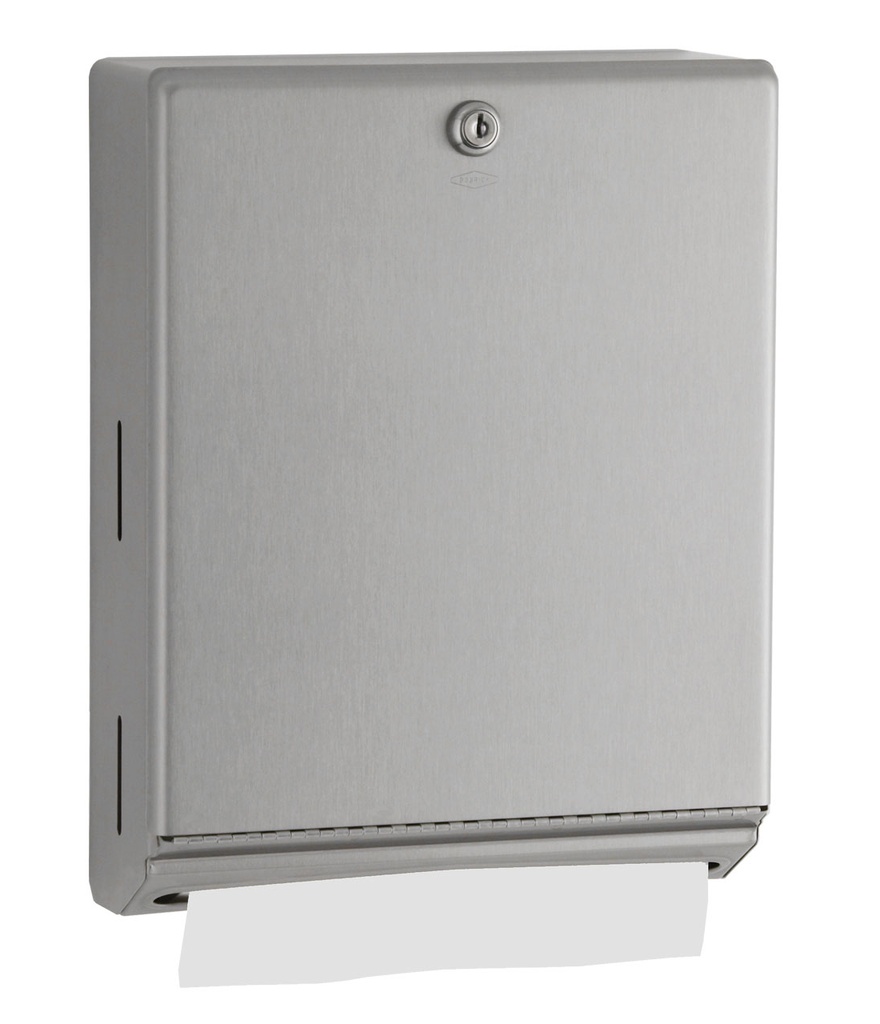 Bobrick B-262 Stainless Steel Surface-Mounted Paper Towel Dispenser