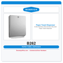 Bobrick B-262 Stainless Steel Surface-Mounted Paper Towel Dispenser