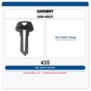 Sargent 435 Key Depth Gauge | Precision Bitting Decoder Tool