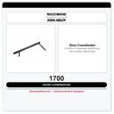Rockwood 1700 Door Coordinator | Soffit Mount, Non-Handed, Black Steel