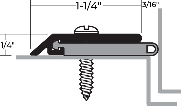 NGP 130SA Silicone Weatherstrip – Clear Aluminum, Per Foot
