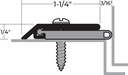 NGP 130SA Silicone Weatherstrip – Clear Aluminum, Per Foot