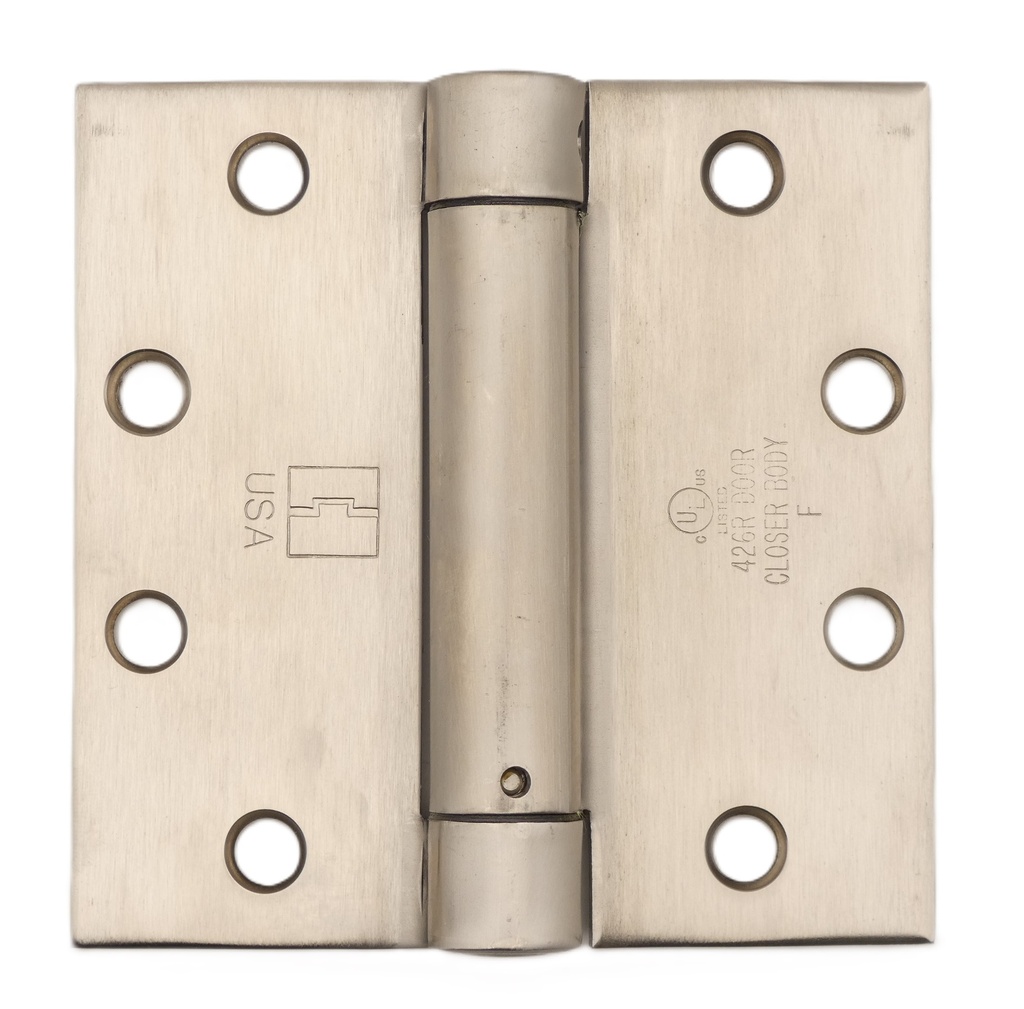Hager 1150 Spring Hinge 4-1/2x4-1/2 Stainless Steel US32D