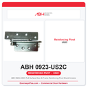 ABH 0923-US2C Full Surface Door & Frame Reinforcing Pivot Shock Arrestor