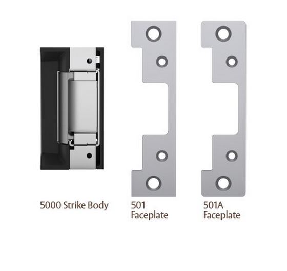 HES 5000 Series Electric Strike 12/24VDC 630 Satin Stainless | Grade 1 Cylindrical