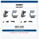 Sargent 665 Flush End Cap Kit | US32D Satin Stainless | 80 Series