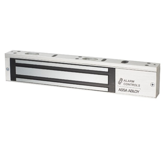 Alarm Controls 600S US28 Single Door Magnetic Lock 600 lb 12/24VDC