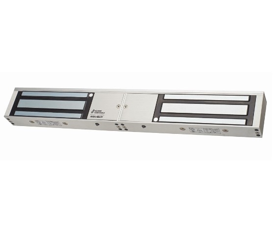 Alarm Controls 1200D Double Door Magnetic Lock, 1200 lb, Clear Anodized