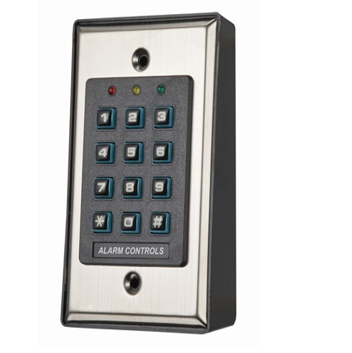 Alarm Controls KP-100A Indoor Digital Keypad – Surface or Flush Mount, 1000 Users