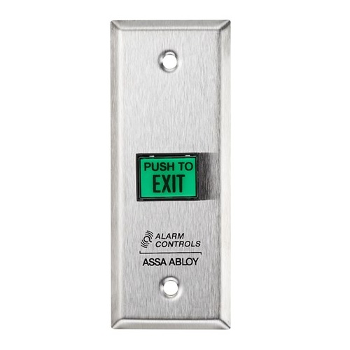 Alarm Controls TS-9 Request to Exit Button – Narrow Stile, UL 294