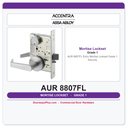 Accentra AUR 8807FL Entry Mortise Lockset – Grade 1 Security