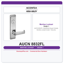 Accentra AUCN 8832FL Hotel/Motel Keyed Outside Mortise Lockset – Grade 1 Security