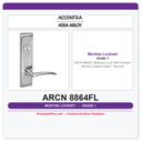 Accentra ARCN 8864FL Bathroom Lock With Indicator Mortise Lockset – Grade 1 Security
