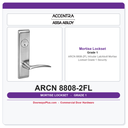 Accentra ARCN 8808-2FL Intruder Latchbolt Mortise Lockset – Grade 1 Security