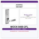 Accentra MOCN 8860-2FL Store Door Mortise Lockset – Grade 1 Security