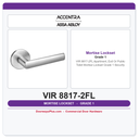 Accentra VIR 8817-2FL Apartment, Exit Or Public Toilet Mortise Lockset – Grade 1 Security
