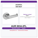 Accentra AUR 8834-2FL All Purpose Mortise Lockset – Grade 1 Security
