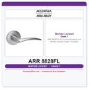 Accentra ARR 8828FL Exit Or Communicating Lock Mortise Latchset – Grade 1 Durability