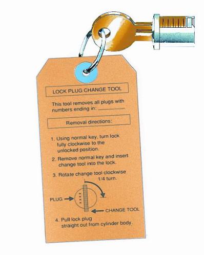 CompX D500-KY Timberline Lock Plug Change Tool 