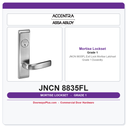 Accentra JNCN 8835FL Exit Lock Mortise Latchset – Grade 1 Durability