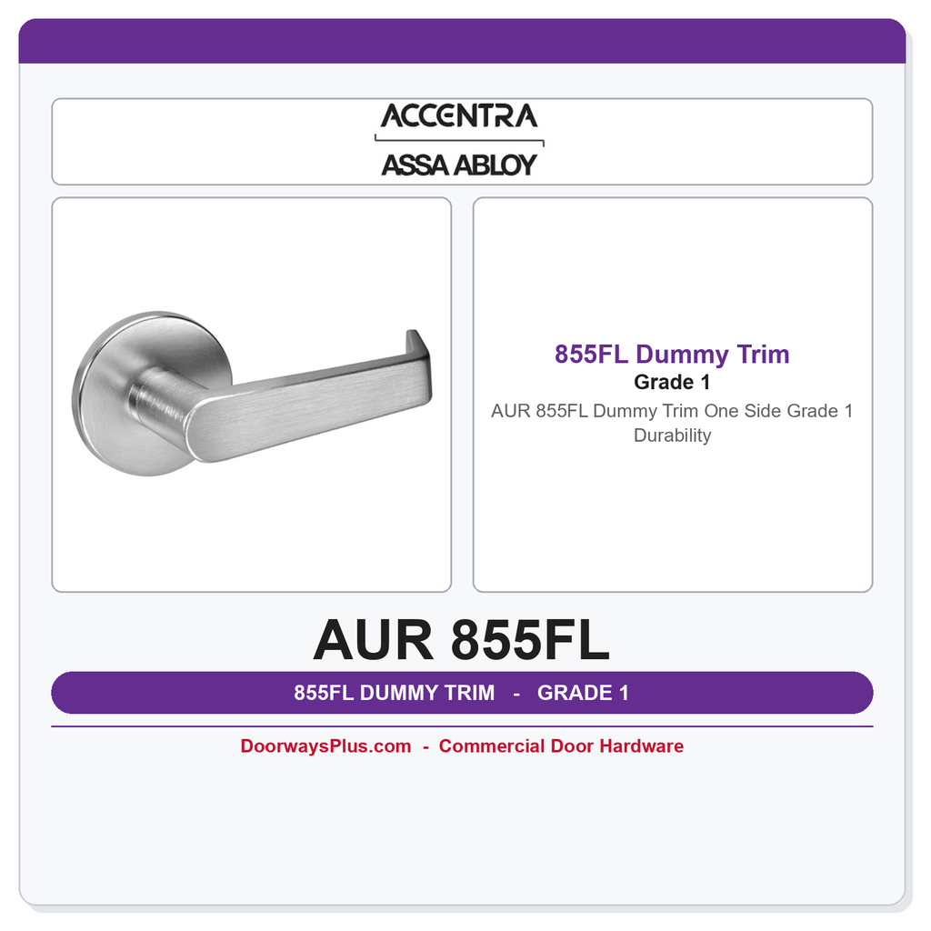 Accentra AUR 855FL Dummy Trim One Side – Grade 1 Durability