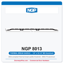 NGP 8013 Thermal Break Saddle Threshold 10-1/4" x 1/4" | National Guard Products Mill Aluminum