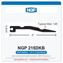 NGP 215DKB Half Saddle Threshold 2" x 1/4" Dark Bronze | National Guard Products