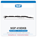 NGP 415DKB Half Saddle Threshold 4" x 1/4" Dark Bronze | National Guard | ADA, Fire Rated