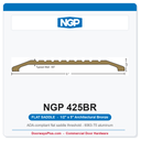 NGP 425BR Flat Saddle Threshold 5" x 1/2" | Architectural Bronze | ADA & Fire Rated