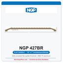 NGP 427BR Flat Saddle Threshold 7" x 1/2" Architectural Bronze | ADA | Fire Rated | National Guard