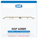 NGP 429BR Flat Saddle Threshold 9" x 1/2" | Architectural Bronze | National Guard Products