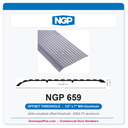 NGP 659 Offset Threshold 7" x 1/2" | Mill Aluminum | National Guard Products