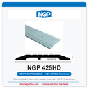 NGP 425HD Heavy-Duty Saddle Threshold 5" x 1/2" | Mill Aluminum | National Guard Products