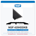 NGP 425HDDKB Heavy-Duty Saddle Threshold 5" x 1/2" Dark Bronze | National Guard Products