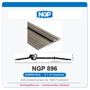 NGP 896 Bumper Seal Threshold 5" x 1/2" Aluminum | National Guard