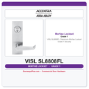Accentra VISL SL8808FL Classroom Mortise Lockset – Grade 1 Security